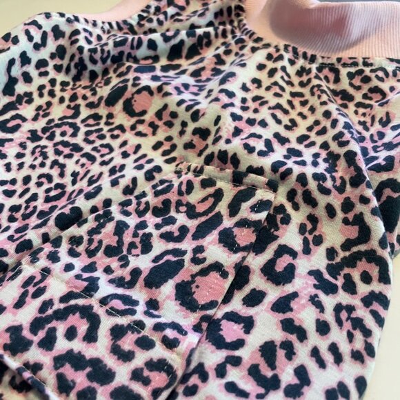 Kuoser Pink Leopard Print Dog Onesie Costume - Picture 3 of 11